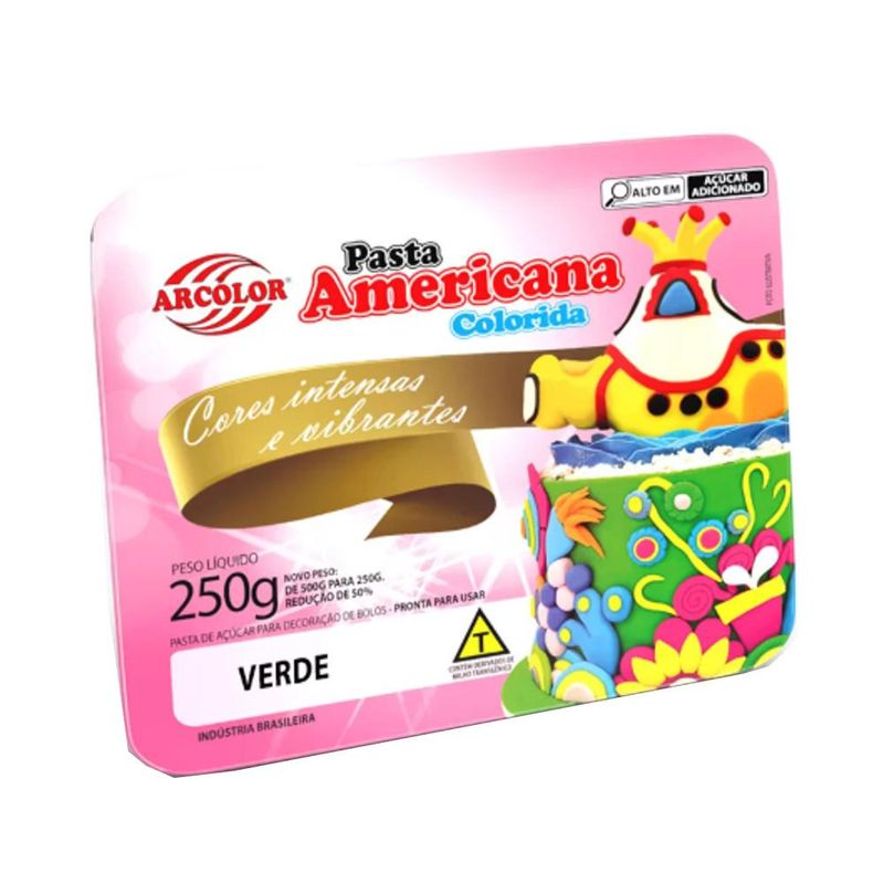 Pasta Americana Verde Arcólor (250 gramas)