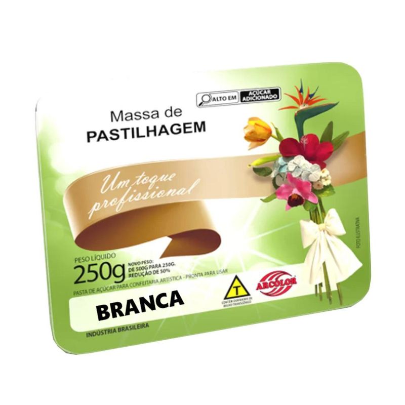 Massa Pastilhagem Branca Arcólor (250 gramas)