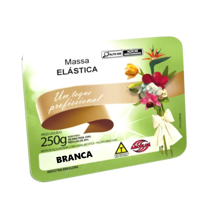 Massa Elástica Branca Arcólor (250 gramas)