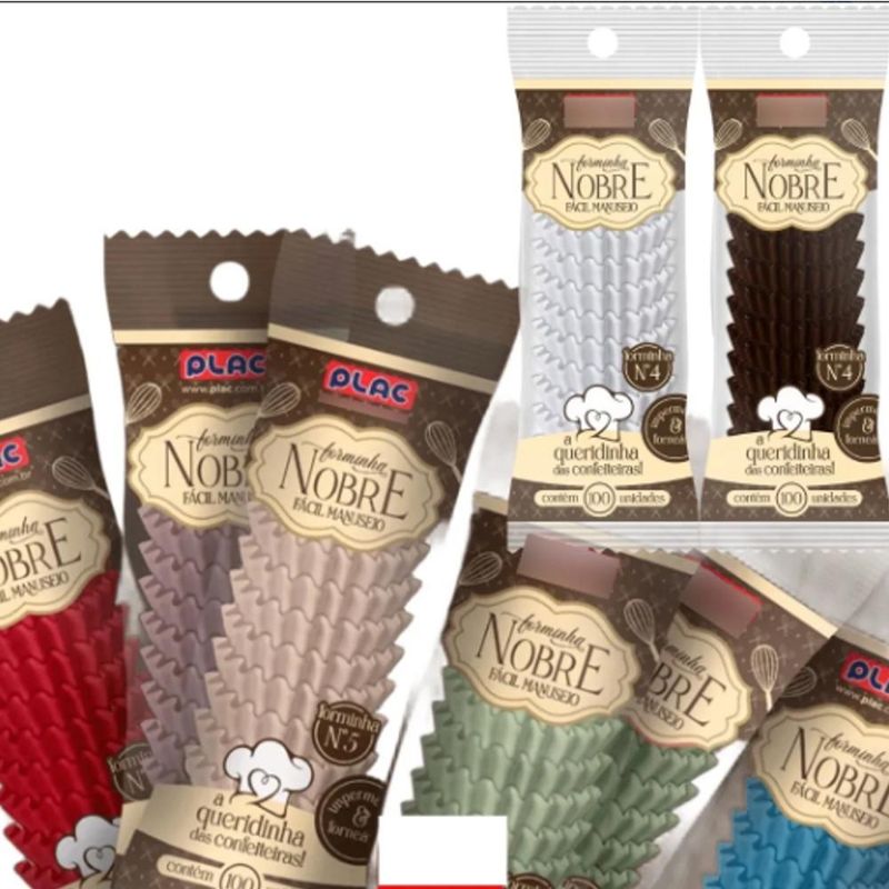 Forminha de Papel Lisa Nobre P/ Doces N.05 Plac (100 unidades)-vermelho cereja