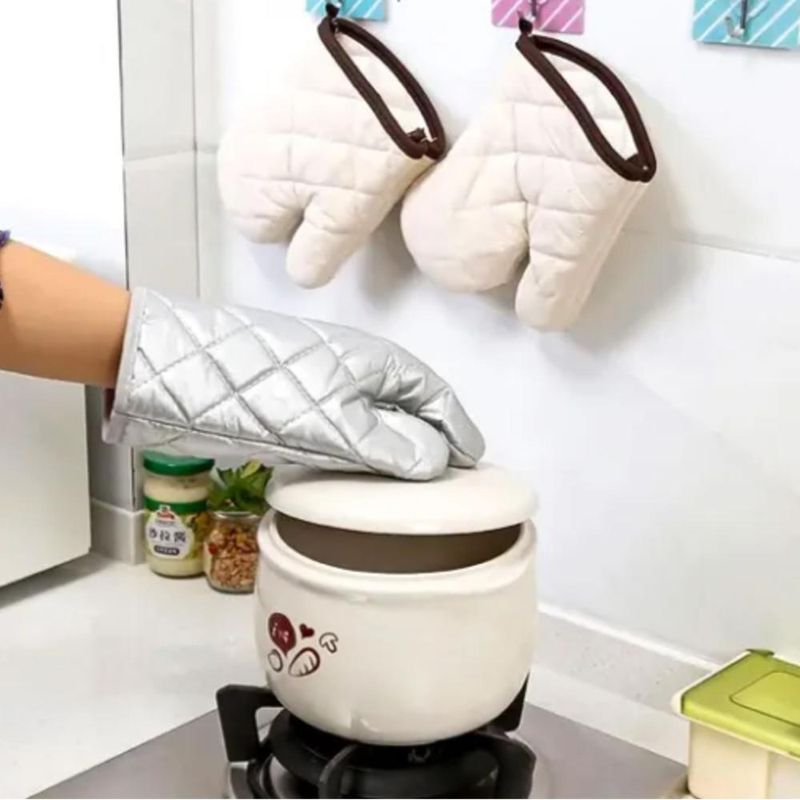 Luva Térmica de Algodão Prata 42cm Ref.: 019 Solrac (01 unidade)