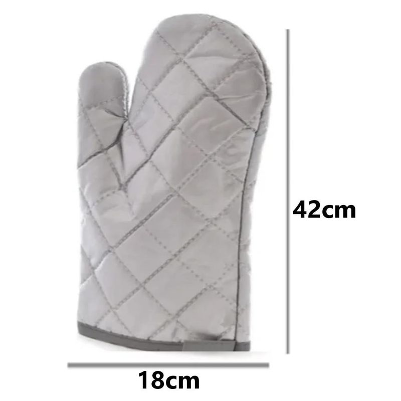 Luva Térmica de Algodão Prata 42cm Ref.: 019 Solrac (01 unidade)