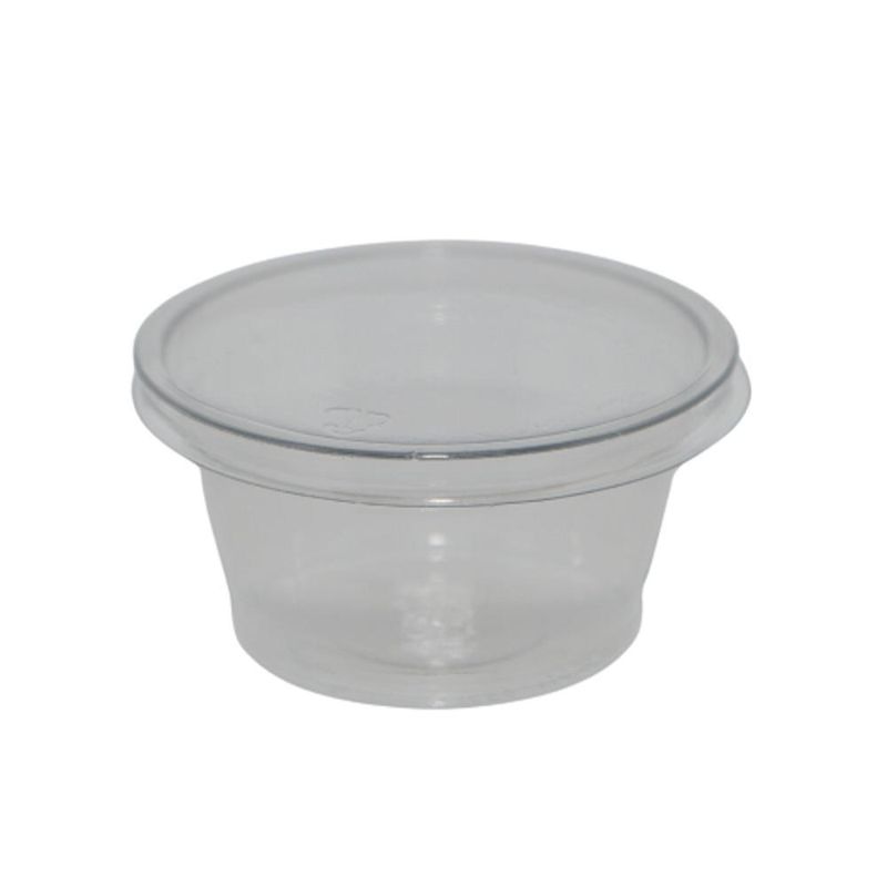 Pote de Plástico Cristal C/ Tampa Transparente 30ml G-695 Galvanotek (10 unidades)