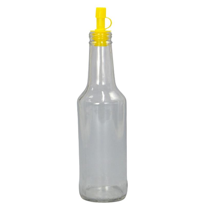 Bico Dosador de Plástico P/ Garrafa de Azeite Pimenta Rosca 20mm Amarelo (01 unidade)