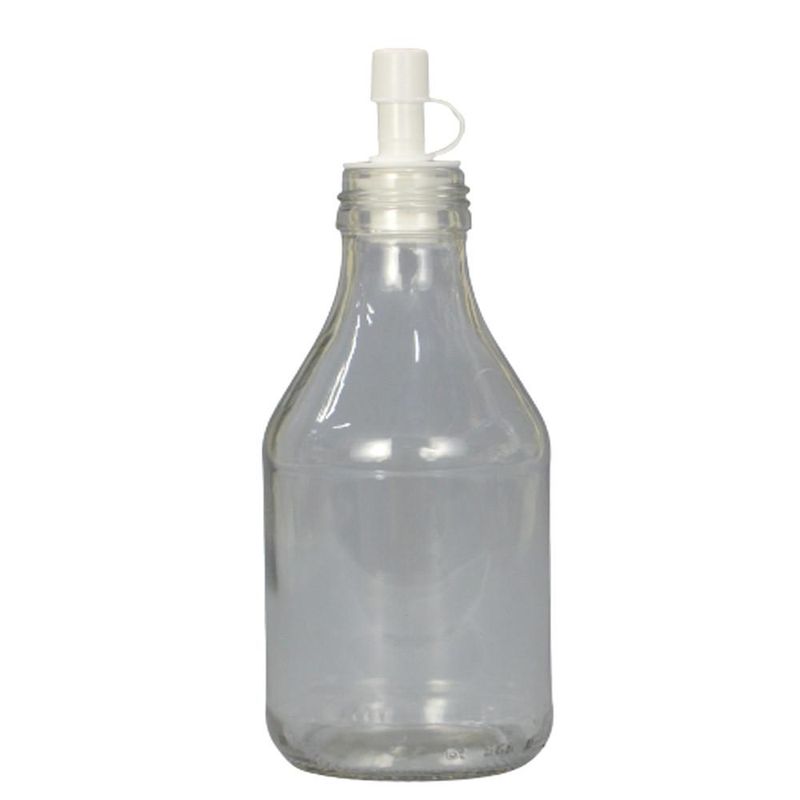 Bico Dosador de Plástico P/ Garrafa de Azeite Pimenta Rosca 20mm Branco (01 unidade)