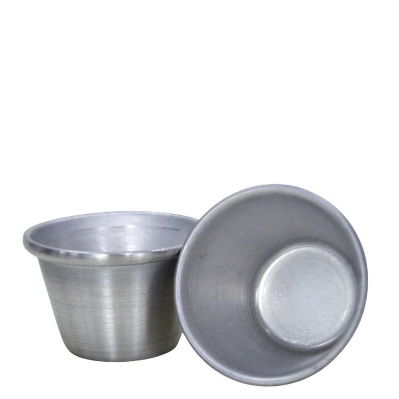 Forma de Alumínio P/ Bombocado N. 5 6,5x4x5cm Alumínio Circular (12 unidades)