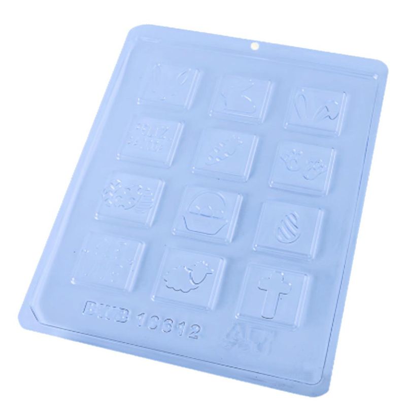 Forma de Acetato Simples Tabletinho Quadrado Páscoa Ref. 10612 BWB (01 unidade)