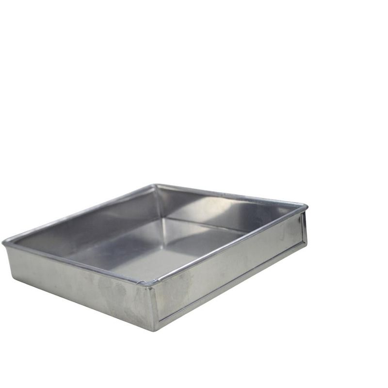 Forma de Alumínio Torta Quadrada C/ Fundo Falso15x15x5cm Alumínio Circular (01 unidade)