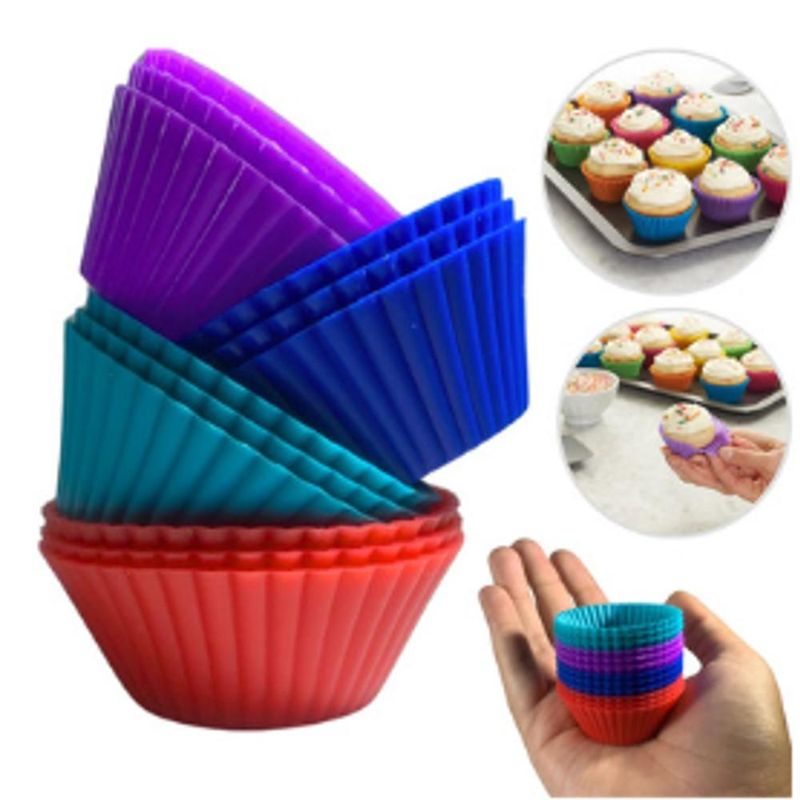 Forma de Papel para Cupcake Lisa 5x3.5cm Flip Festas (45 unidades)-marrom