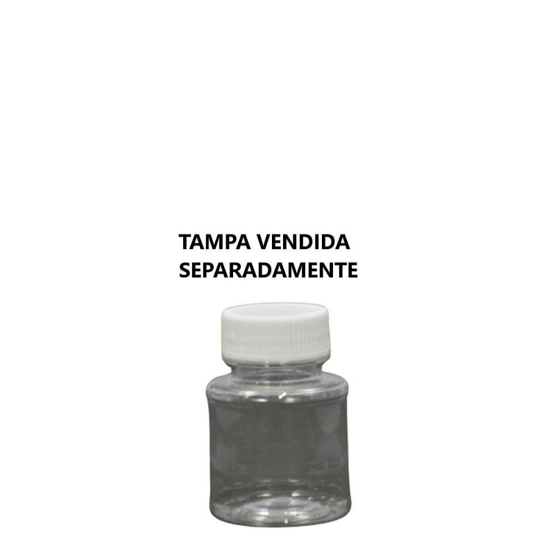 Pote PET Transparente 37ml Sem Tampa Rosca 26mm (01 unidade)