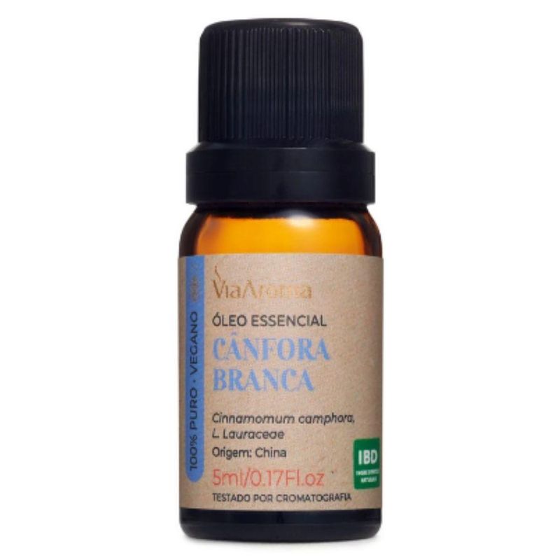 Óleo Essencial de Cânfora Branca Via Aroma (5ml)