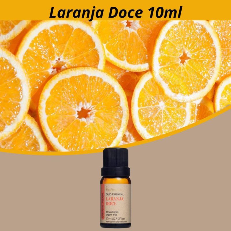 Óleo Essencial Laranja Doce Via Aroma (10ml)