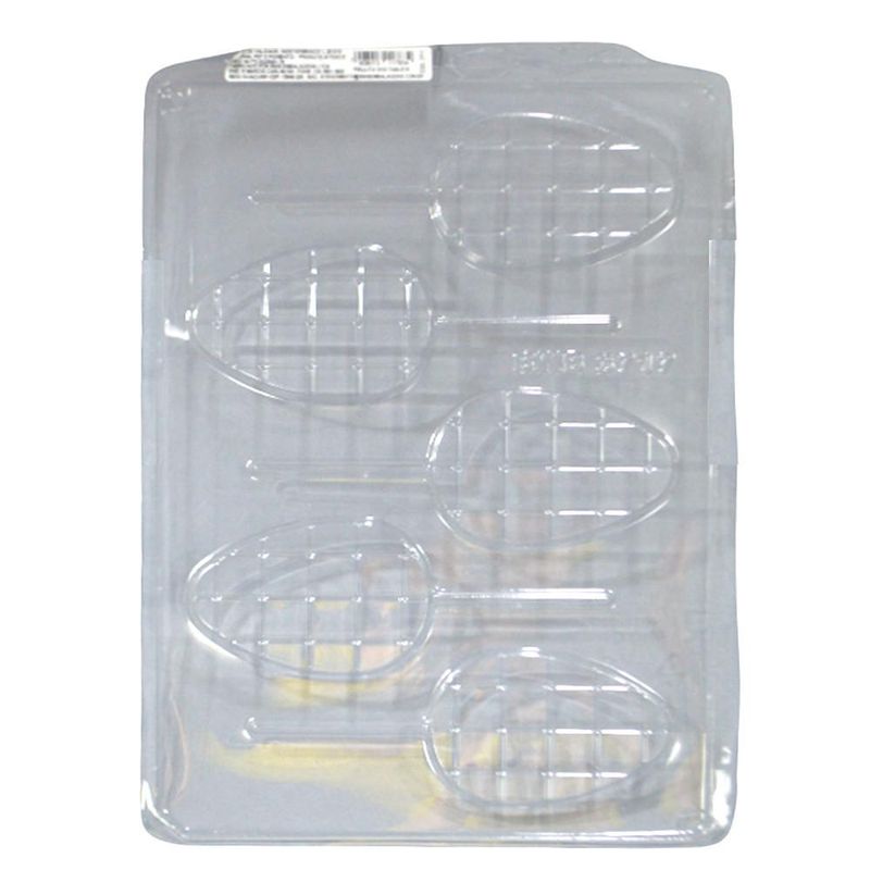 Forma Simples de Acetato Pirulito Ovo Tablete C/ 5 Cavidades Ref. 3717 BWB (01 unidade)