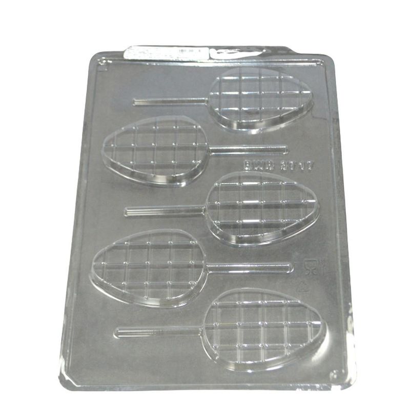 Forma Simples de Acetato Pirulito Ovo Tablete C/ 5 Cavidades Ref. 3717 BWB (01 unidade)