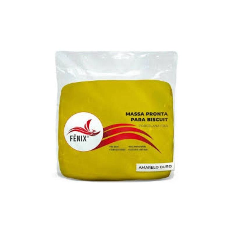 Massa Biscuit Amarelo Ouro 90g Fênix Art (01 unidade)