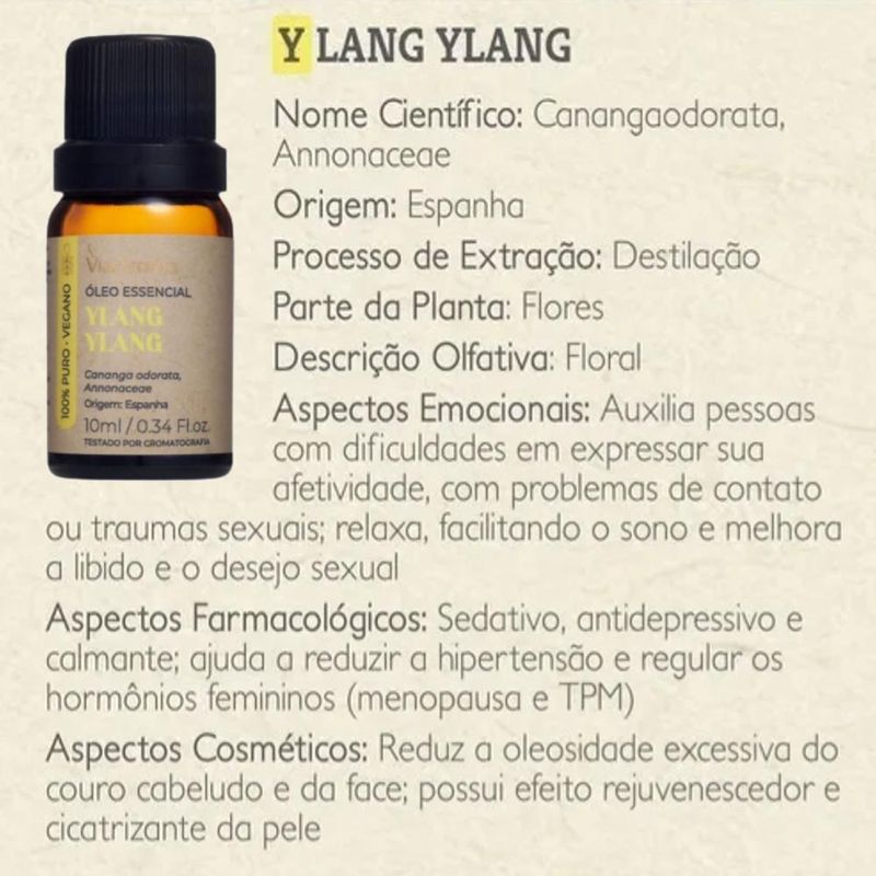 Óleo Essencial Ylang Ylang Via Aroma (10ml)