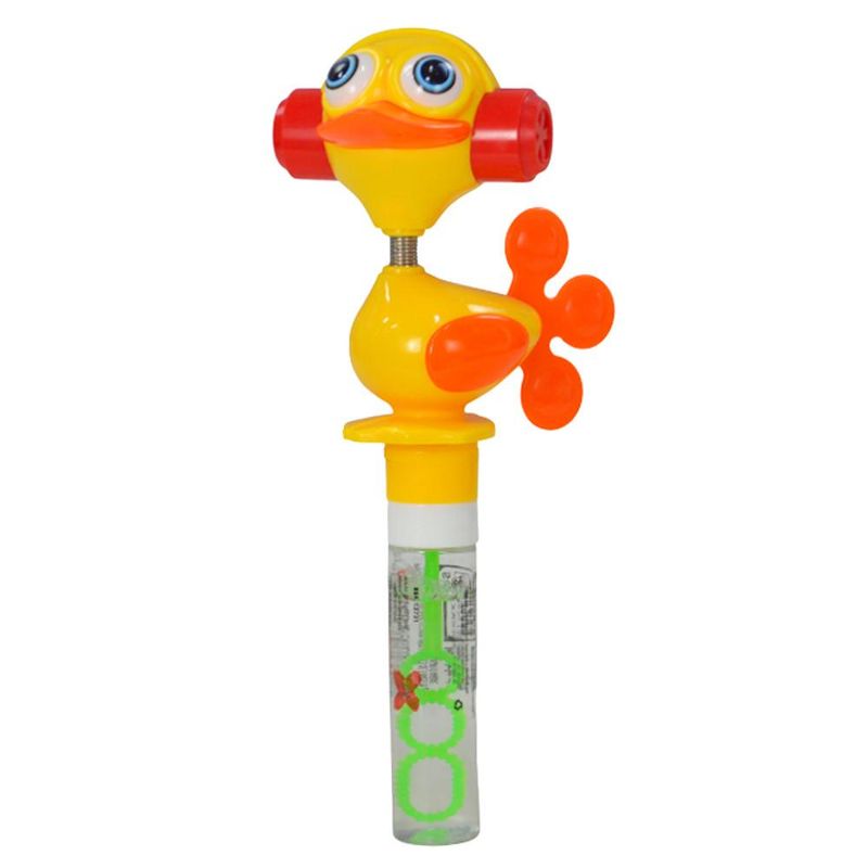 Lança Bolhas de Sabão 25ml Pato C/ Som Divertido Ref. 13731 Make+ (01 unidade)
