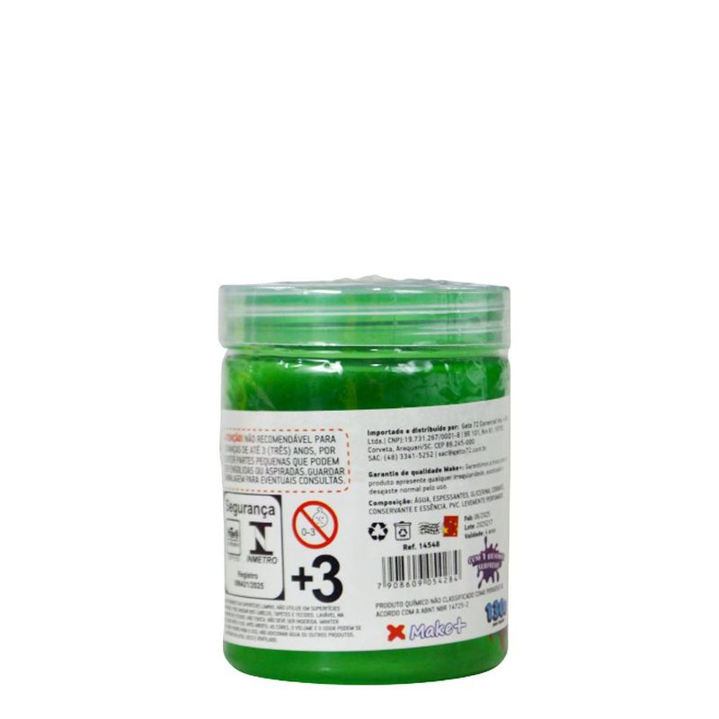 Slime Meleka Fundo do Mar Ref. 14548 Make+ (130 gramas)