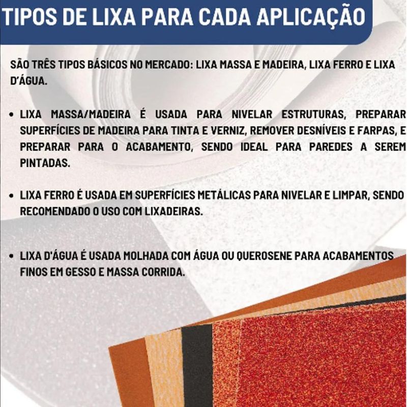 Lixa P/ Massa / Madeira P220 Ref. 800 225mm x 275mm Tigre (01 unidade)