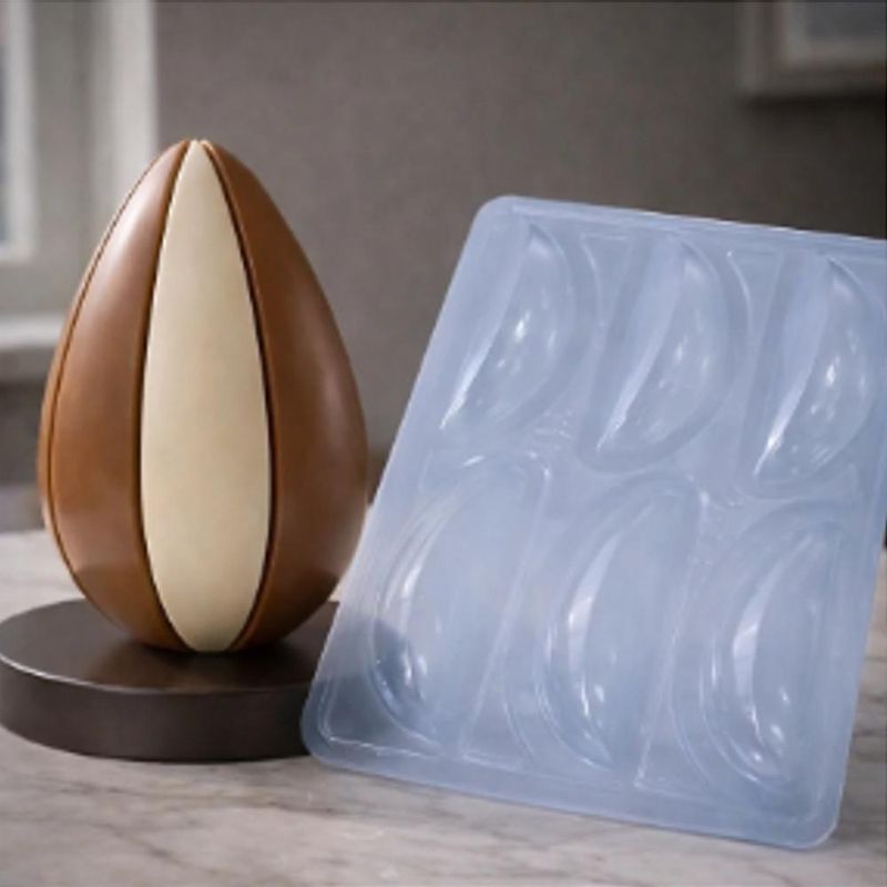 Forma de Acetato C/ Silicone SP Ovo Fatias 6 Cavidades 32gr Ref. 3716 BWB (01 unidade)