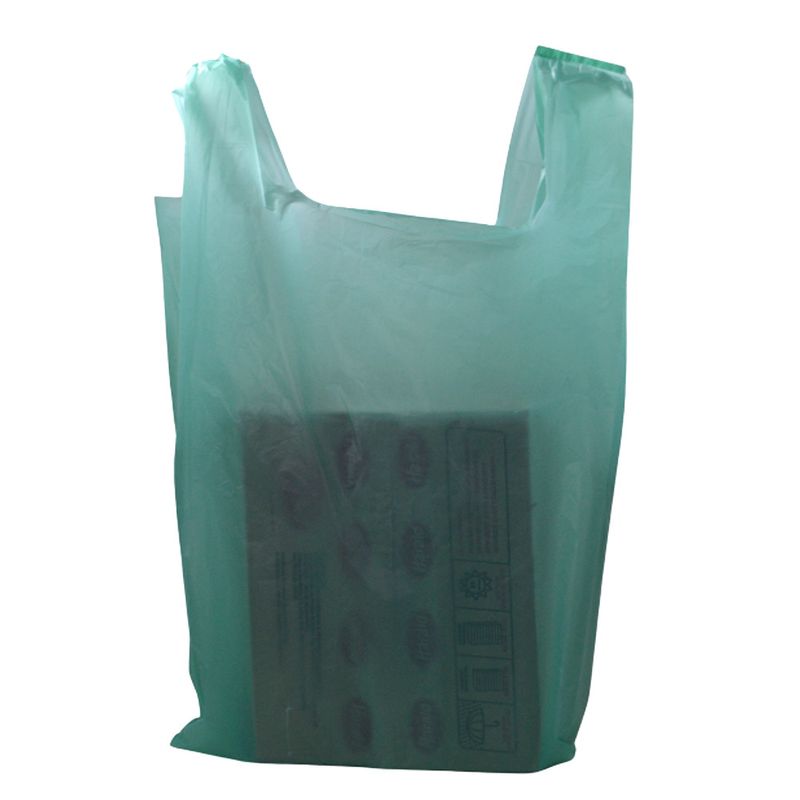 Sacola Plástica Lisa Verde 40x50x0,05 1kg Ref.: 20 (01 unidade)