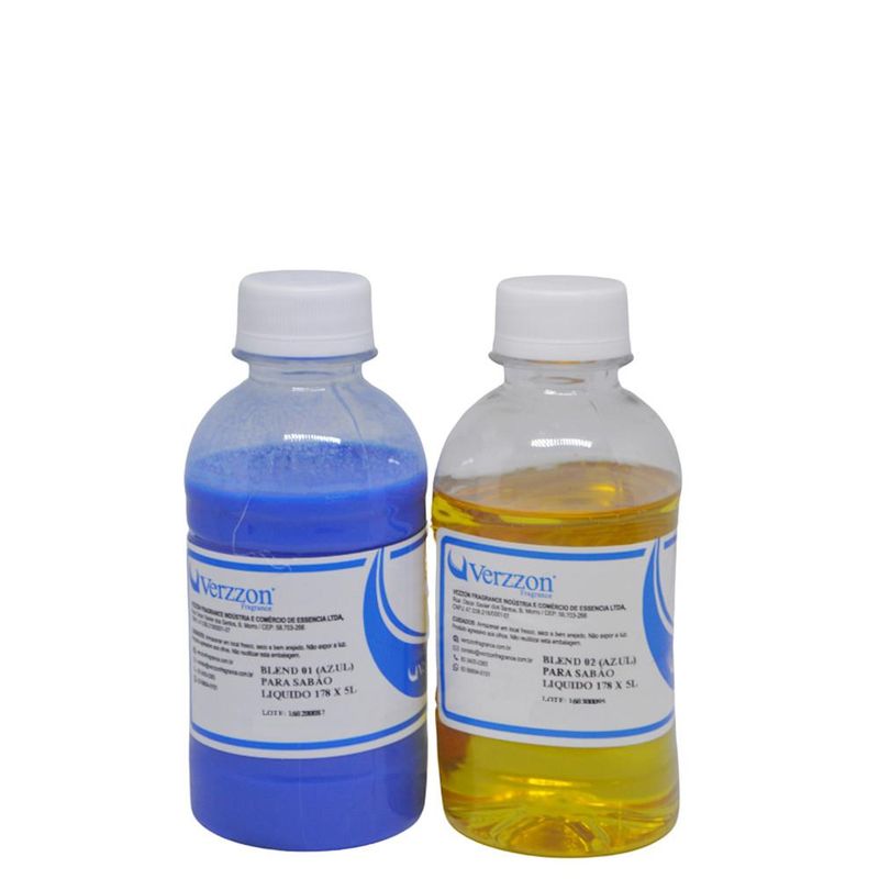 Base para Sabão Líquido Lava Roupas Azul Rende 5 Litros 184gr Verzzon