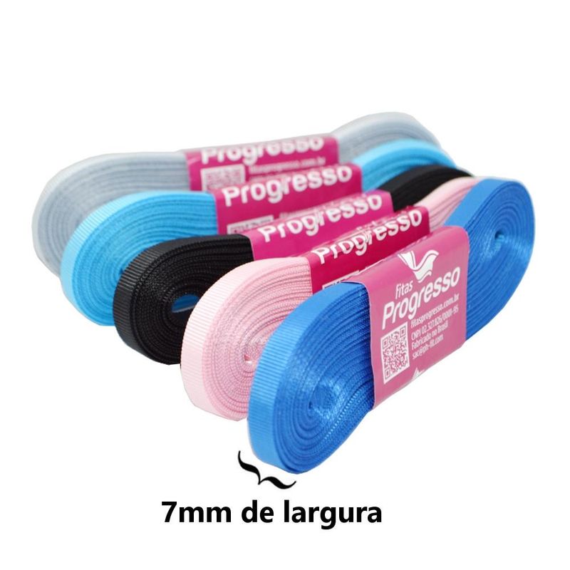 Fita de Gorgurão GP 001 Progresso (10 metros)-209-Vermelho-7mm