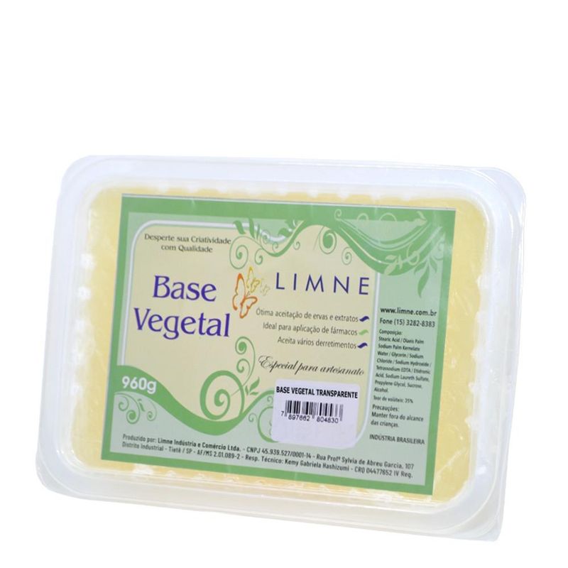 Base com Glicerina Vegetal Transparente Limne (960 gramas)