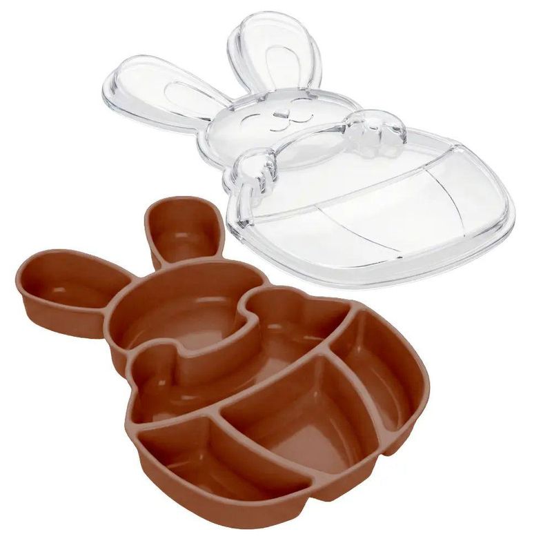 Fondue Box de Acrílico Petisqueira Coelho Marrom 1,3L BlueStar (01 unidade)