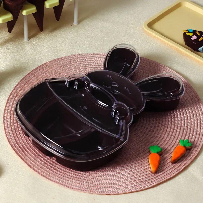 Fondue Box de Acrílico Petisqueira Coelho Marrom 1,3L BlueStar (01 unidade)