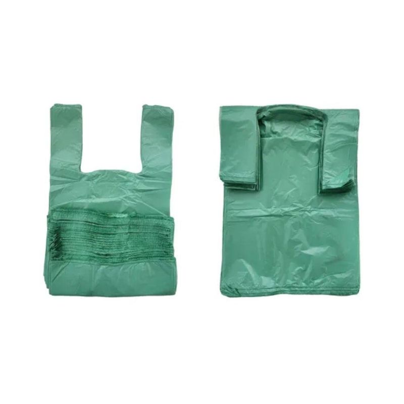 Sacola Plástica Lisa Verde 40x50x0,05 Ref. 20 Irmãos Haluli (01kg)