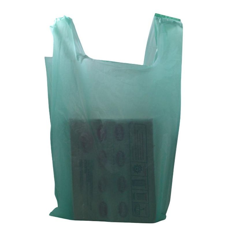 Sacola Plástica Lisa Verde 40x50x0,05 Ref. 20 Irmãos Haluli (01kg)