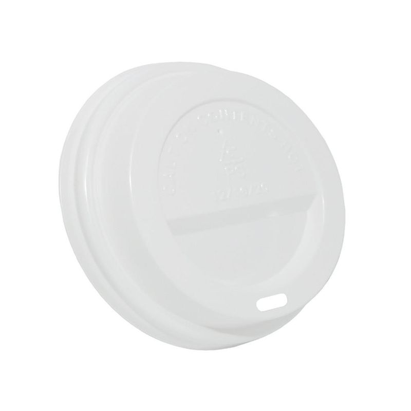 Tampa de Poliestireno C/ Furo Branca para Copo Térmico Papel de 300ml Vabene (25 unidades)