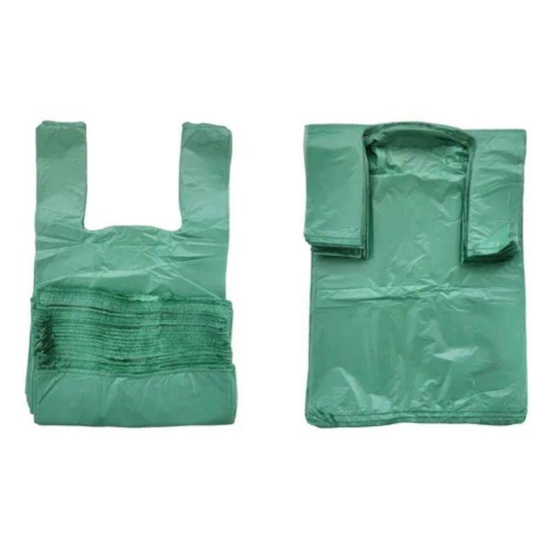 Sacola Plástica Lisa Verde 50x60x0,05 Ref. 20 Irmãos Haluli (01kg)