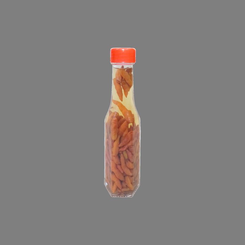 Frasco de Vidro Sextavado 80ml Rosca 24 Ref. 130 Vidraria Anchieta (01 unidade)