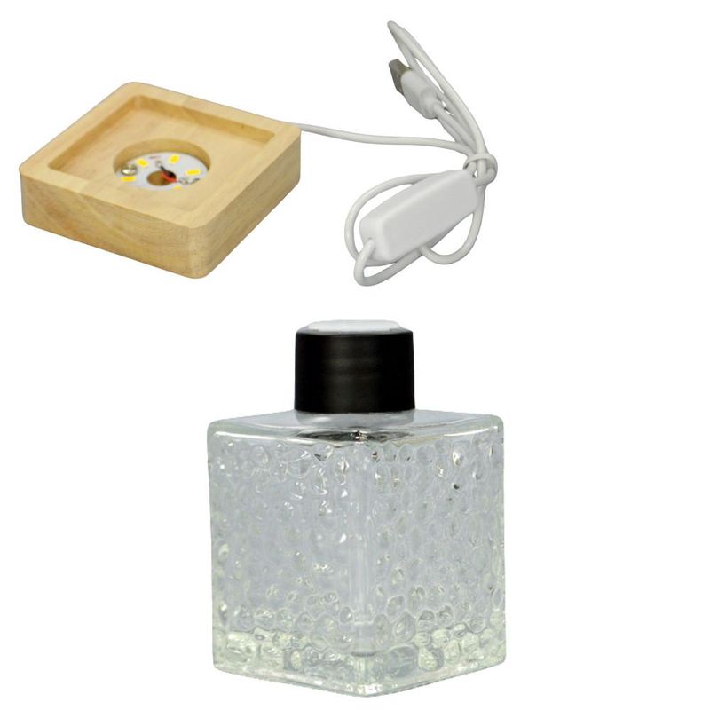 Frasco P/ Difusor C/ Base Luminoso em Led C/ Tampa e Batoque R.28 120ml BM36 (01 unidade)