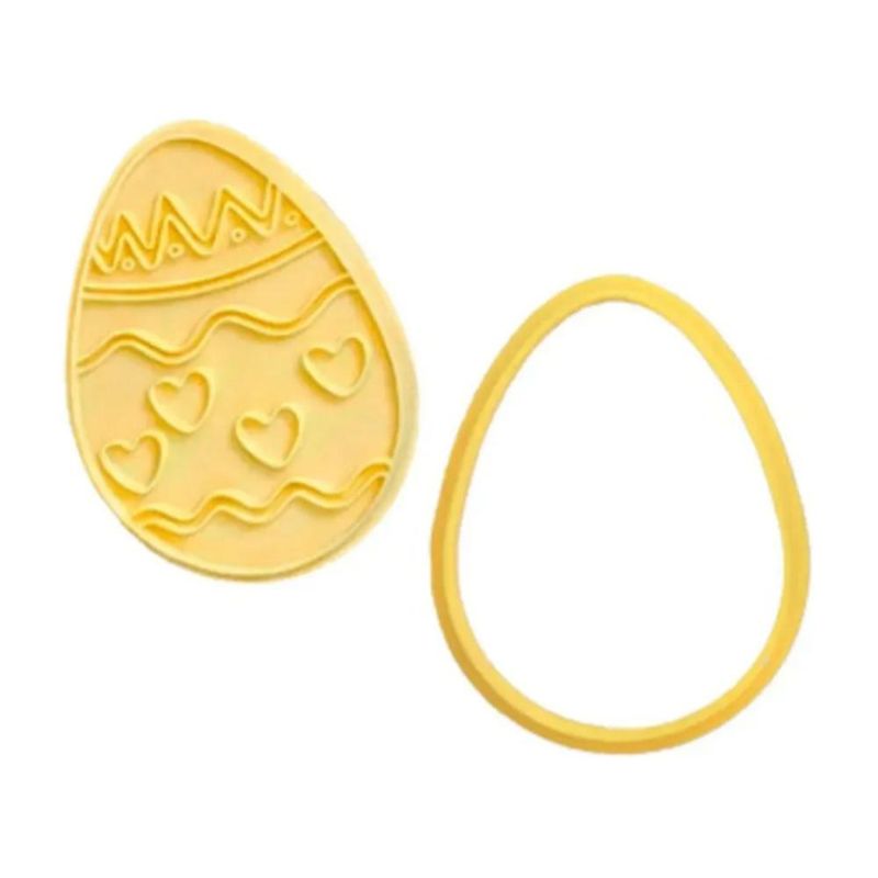 Cortador C/ Carimbo Ovinho Decorado BlueStar (02 peças)