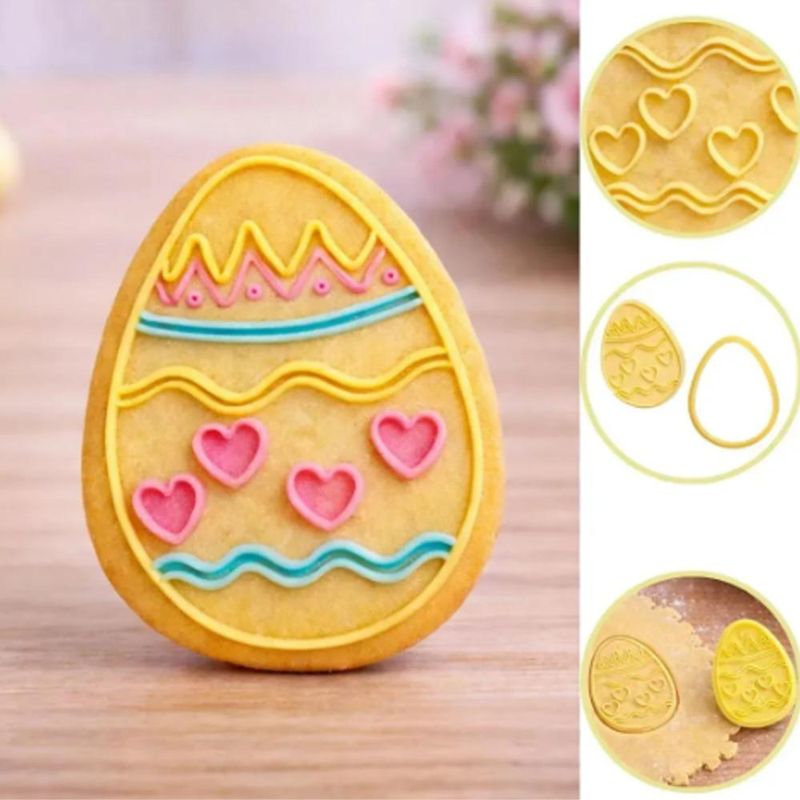 Cortador C/ Carimbo Ovinho Decorado BlueStar (02 peças)