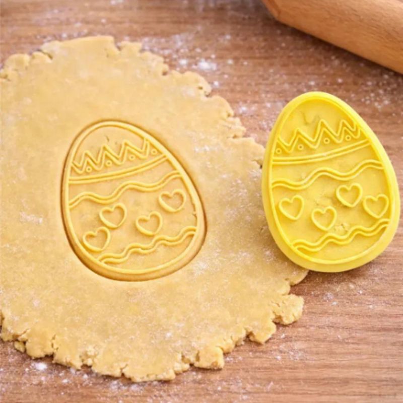 Cortador C/ Carimbo Ovinho Decorado BlueStar (02 peças)