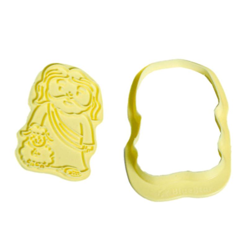 Cortador C/ Carimbo Jesus e Ovelhinha BlueStar (02 peças)