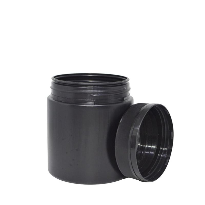 Pote de Polietileno C/ Tampa Rosca Lacre Preto R 750gr Injeplast (01 unidade)