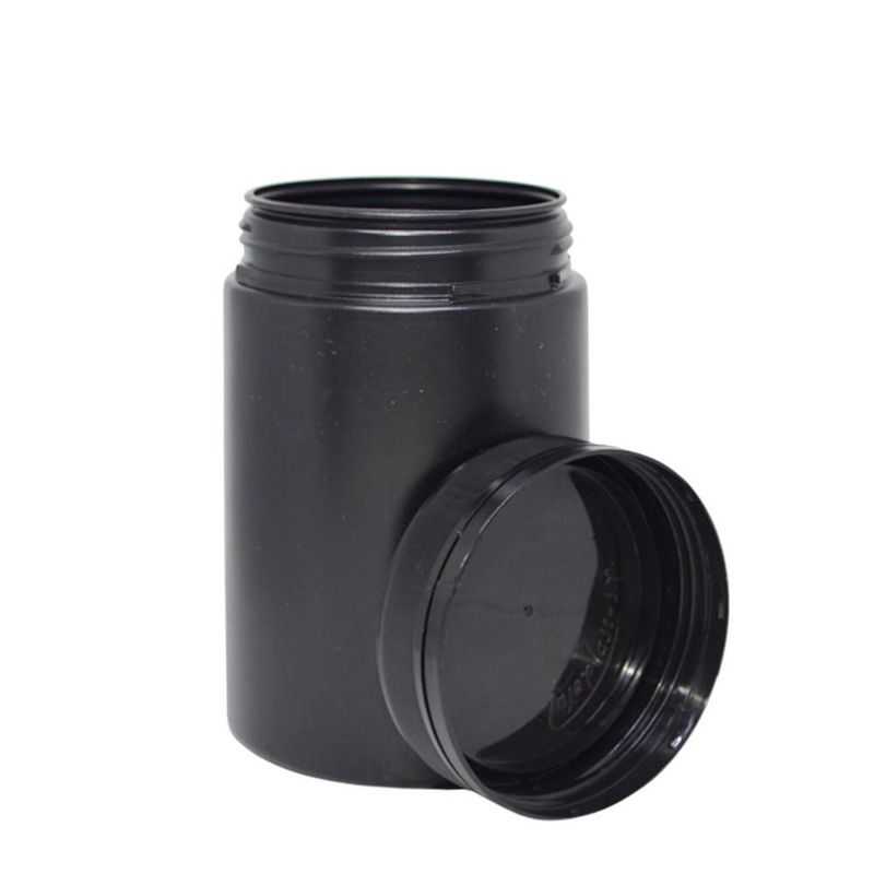 Pote de Polietileno C/ Tampa Rosca Lacre Preto R 1000gr Injeplast (01 unidade)