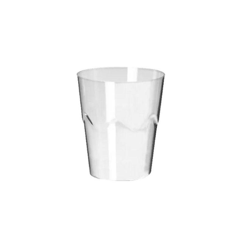 Copo Mini Doce Poliestireno Incolor 25ml Strawplast (10 Unidades)