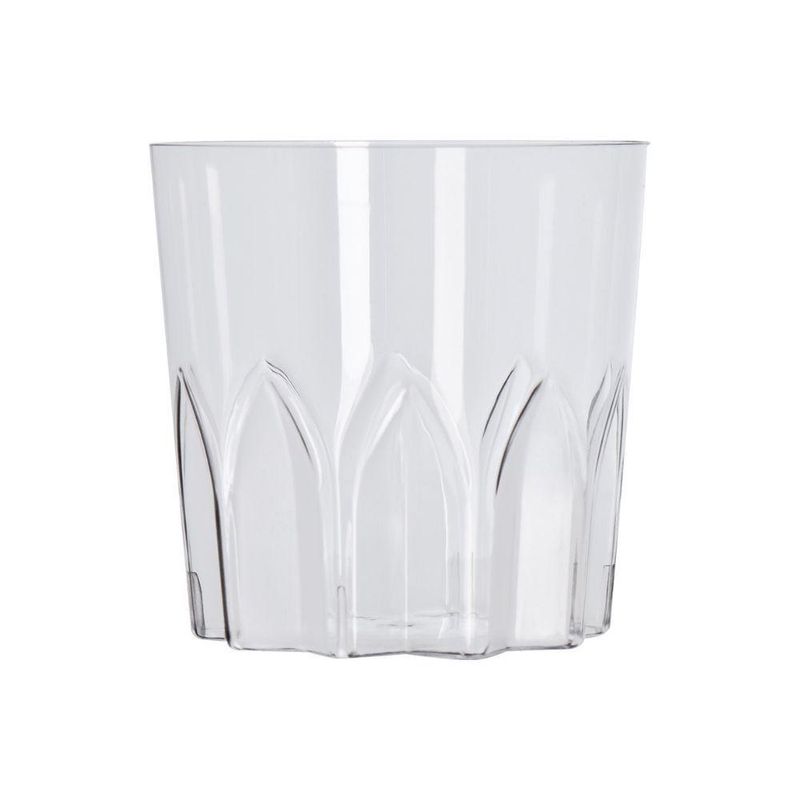 Copo Descartável Whisky Poliestireno Incolor 300ml Strawplast (10 Unidades)