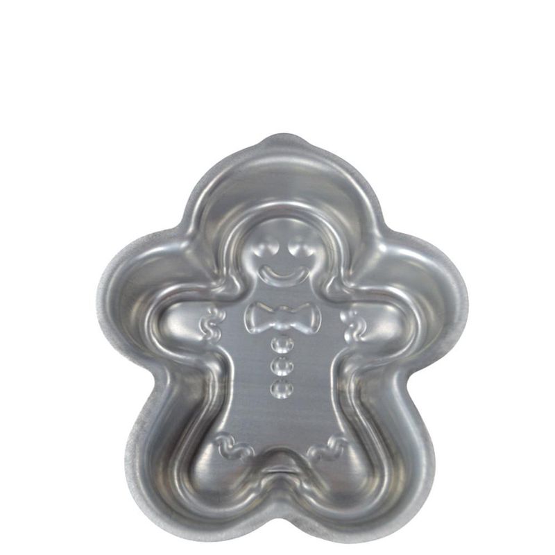 Forma de Alumínio P/ Bolo e Doces Boneco de Natal P 12.6x10.6x2.5cm Caparroz (01 unidade)