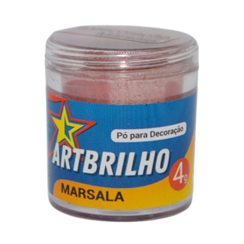 Pó para Decoração Marsala ArtBrilho (4 gramas)