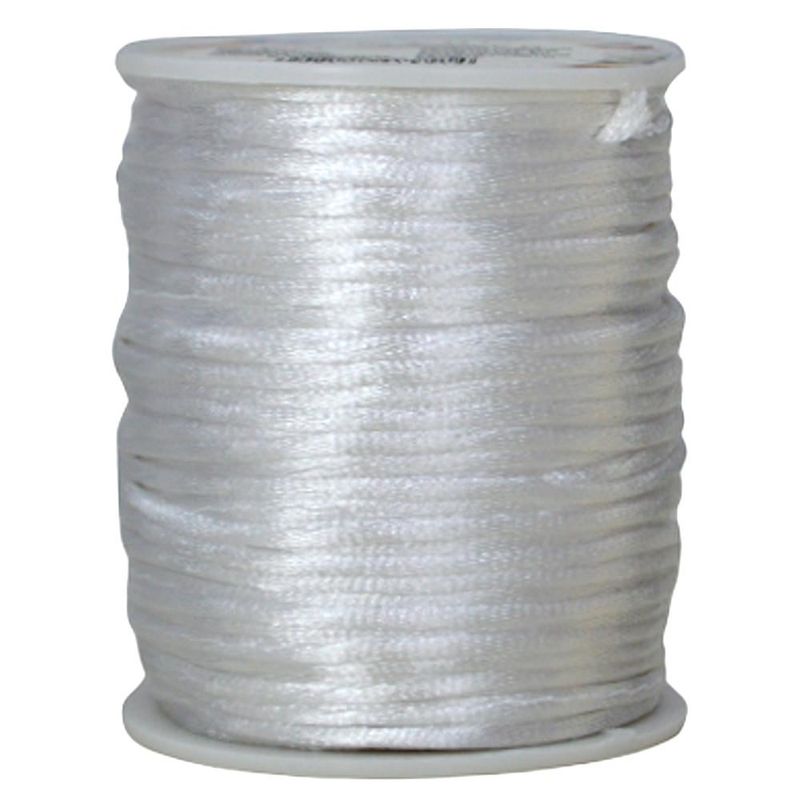 Fio de Poliéster Rabo de Rato 2mm com NYBC (50 metros)-prata