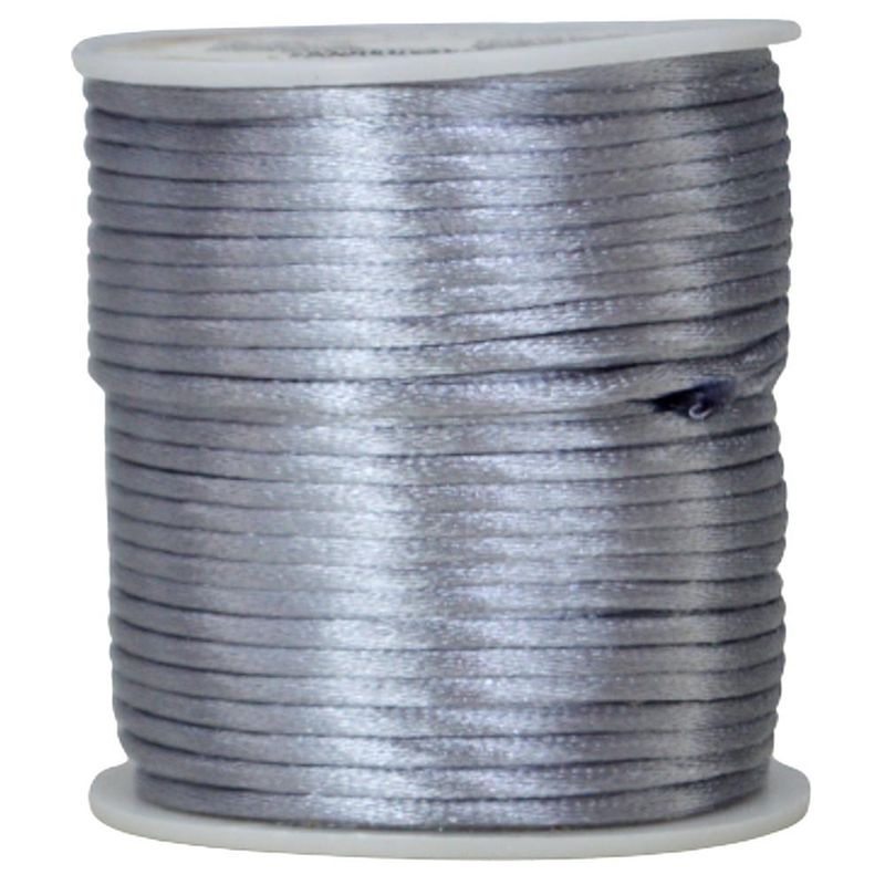 Fio de Poliéster Rabo de Rato 2mm com NYBC (50 metros)-prata