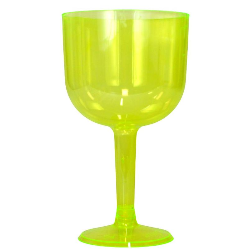 Taça Pit P/ Gin 500ml Amarelo Limão Glass Plastilânia (04 unidades)