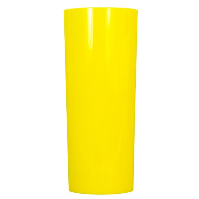Copo de Acrílico Long Drink Pic-360 360ml Amarelo Plastilânia (01 unidade)